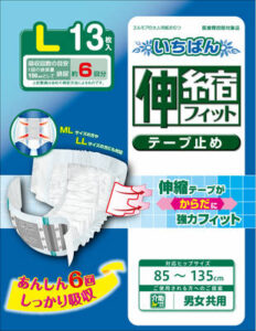 いちばん 伸縮フィットテープ止め L