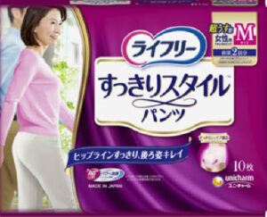 ライフリー すっきりスタイルパンツナチュラルピンクM