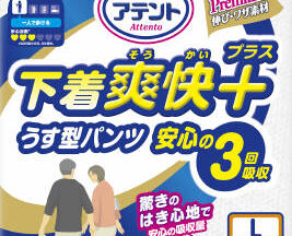 下着爽快プラスうす型パンツ 安心の3回吸収 L