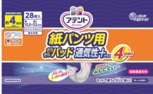 アテント 紙パンツ用さらさらパッド通気性プラス4回吸収